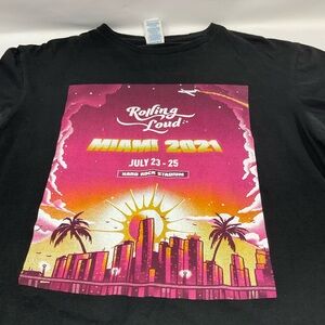 Rolling Loud Miami 2021 Black T-Shirt